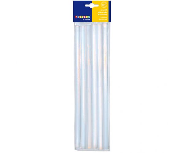 PlayBox: Rezervă de batoane de lipit pentru pistol de lipit de 11mm, pachet de 6 bucăți.