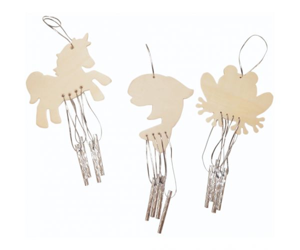 PlayBox: Set DIY de clopoței de vânt cu animale, 12 piese
