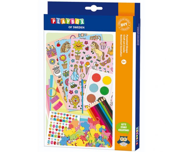 PlayBox: Set creativ pentru fete, 350 de piese, cu accesorii