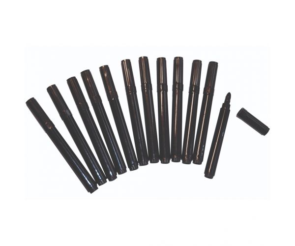 PlayBox: Set de 12 markere groase negre