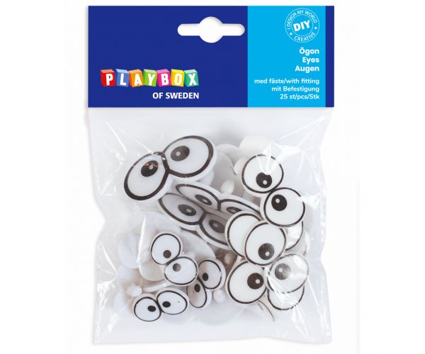 PlayBox: Műanyag mókás szempár 25 db-os szett