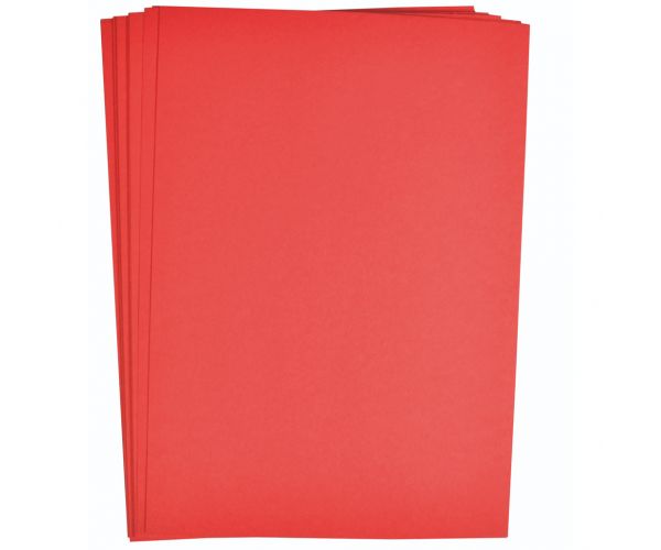 PlayBox: Set de carton roșu A4, 25 de bucăți, 180g