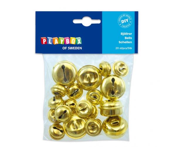 PlayBox: Set de clopoței aurii în două dimensiuni, 20 de bucăți