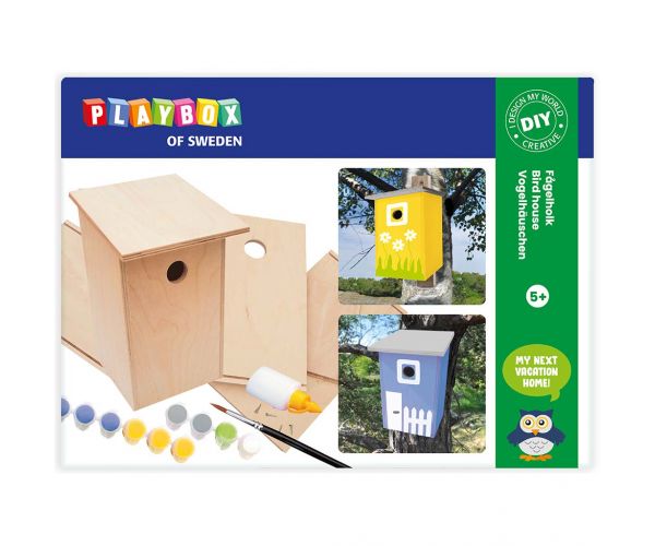 PlayBox: Set de confecționat hrănitori pentru păsări din lemn