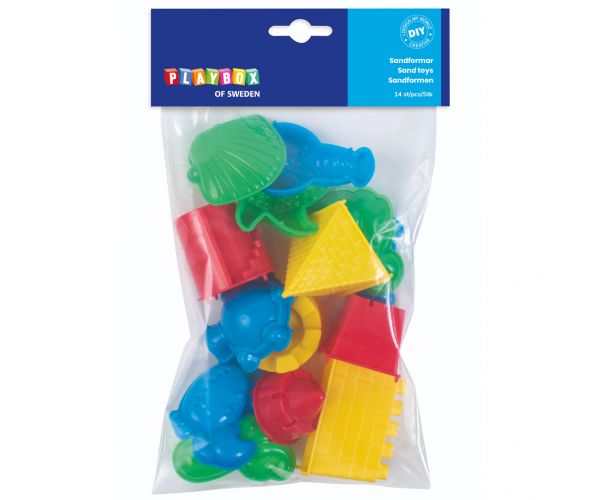 PlayBox: Set de forme pentru nisip cu 14 piese