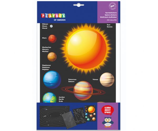 PlayBox: Set de stickere cu planetele din Sistemul Solar