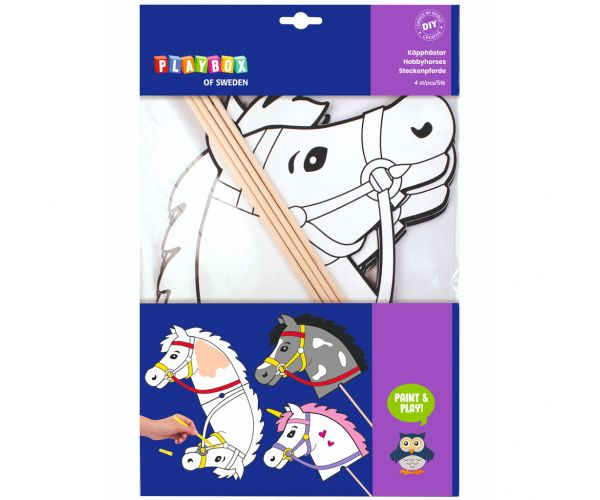 PlayBox: Set pentru crearea unui cal de lemn de jucărie.