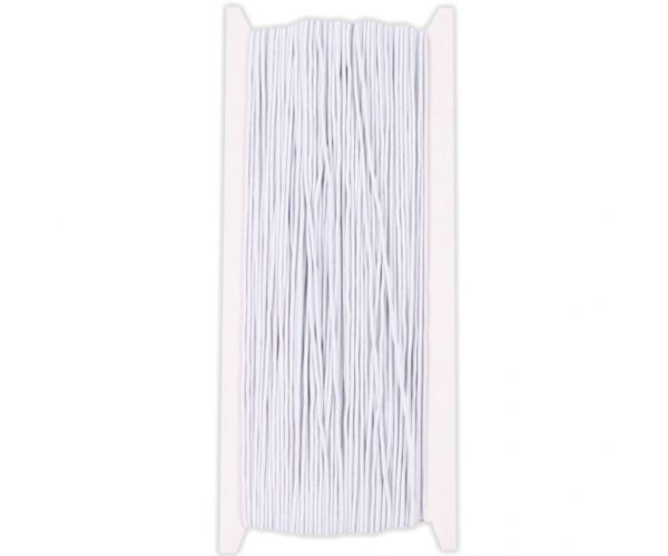 PlayBox: Sfoară elastică albă, bobină de 50 de metri cu grosimea de 1mm.