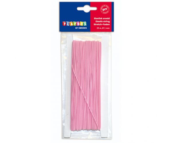 PlayBox: Sfoară flexibilă roz 25mx1mm