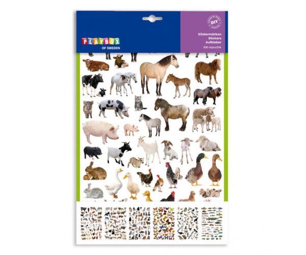 PlayBox: Stickere cu animale 300 buc
