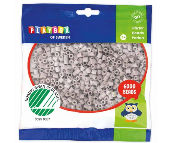 PlayBox: 5mm-es MIDI vasalható gyöngy szürke színben 6000db-os csomag