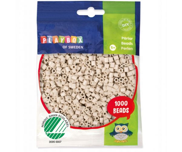 PlayBox: mărgele termoadezive MIDI de 5 mm, set de 1000 bucăți, culoare maro deschis