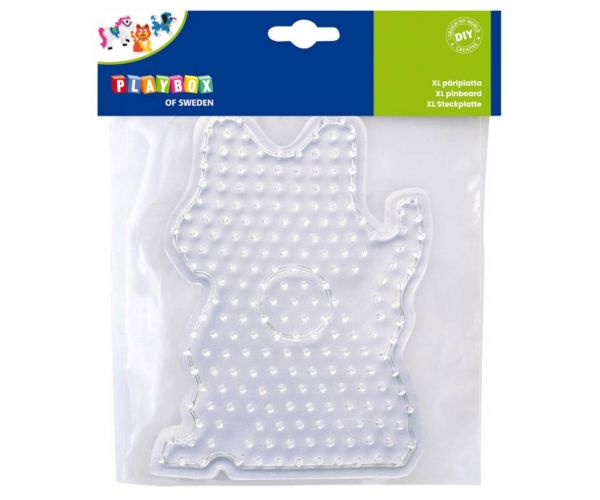 Playbox: Placă de bază pentru mărgele de călcat XL – 1 bucată (formă de pisică, câine sau cal)