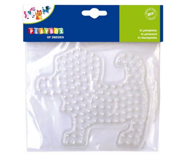 Playbox: Placă de bază pentru mărgele de călcat XL – 1 bucată (formă de pisică, câine sau cal)