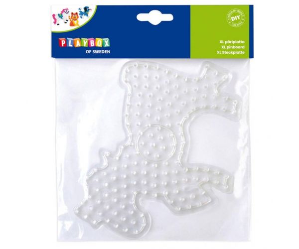 Playbox: Placă de bază pentru mărgele de călcat XL – 1 bucată (formă de pisică, câine sau cal)