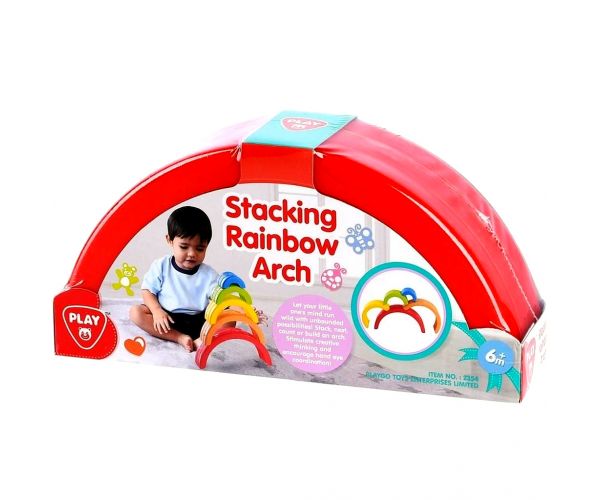 Playgo: Szivárványos építő bébijáték