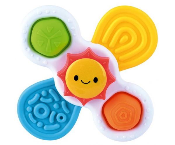 Playgo: Tapadókorongos forgó napocska bébijáték