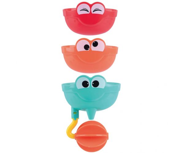 Playgo: Set de 3 jucării de baie cu fețe haioase