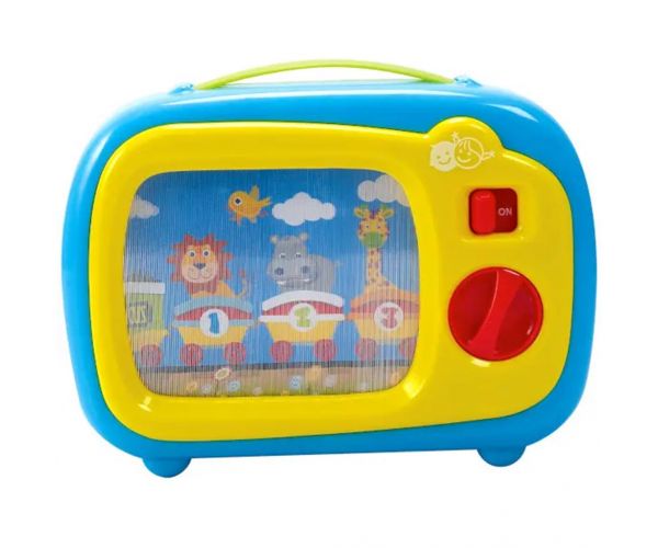 Playgo: Felhúzható, zenélő bébi TV