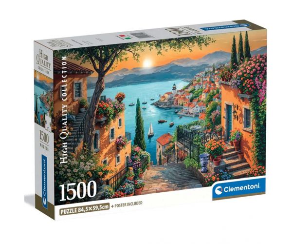 Séta a kikötőben HQC 1500db-os compact puzzle - Clementoni