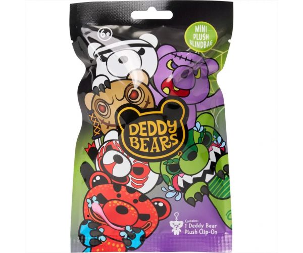 Pluș clip-on surpriză Deddy Bear, seria 5 - diferite modele, 1 buc.