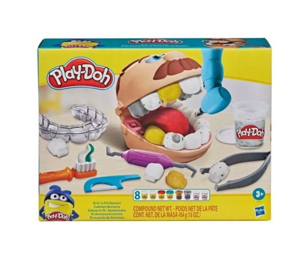 Play-Doh: Dr. Drill N Fill dentist set plastilină cu accesorii - Hasbro