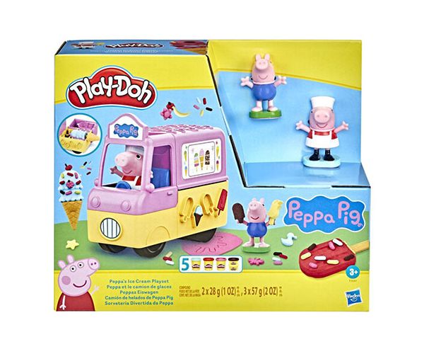Play-Doh: Peppa Malac fagylalt készítő szett kiegészítőkkel 227g - Hasbro