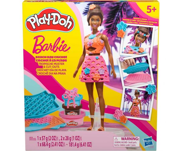 Play-Doh: Set de plastilină Barbie Zi la plajă - Hasbro