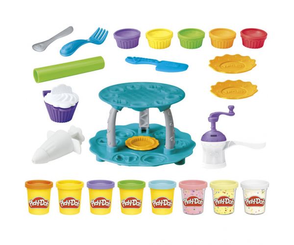 Play-Doh: Set de plastilină Turn de brioșe – Hasbro