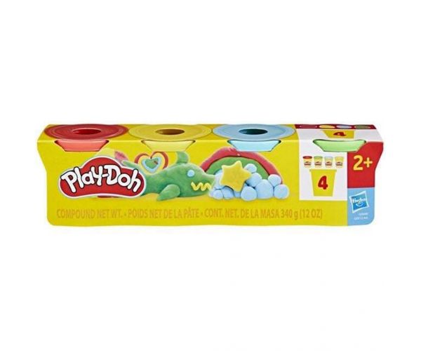 Play-Doh: Set de plastilină cu 4 cutii, 340g - Hasbro