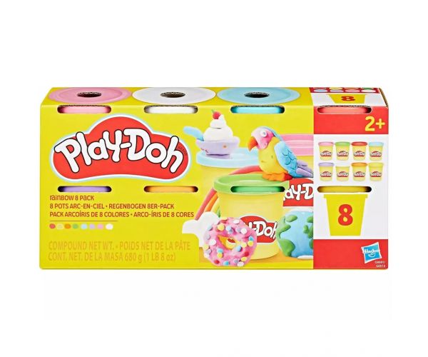 Play-Doh: Set de plastilină cu 8 cutii, 680g - Hasbro