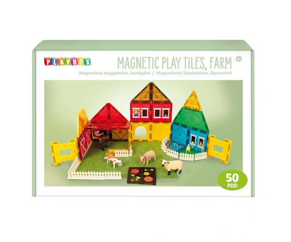 PlayBox: Joc de construcție magnetic - Fermă