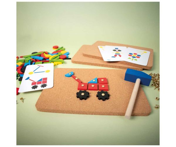 PlayBox: Set de 5 ciocane din lemn