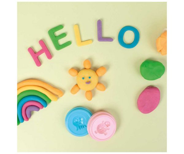 PlayBox: Set de plastilină în culori pastelate, 6 bucăți
