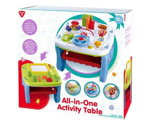 Playgo: All In One Activity Table măsuță creativă cu funcții