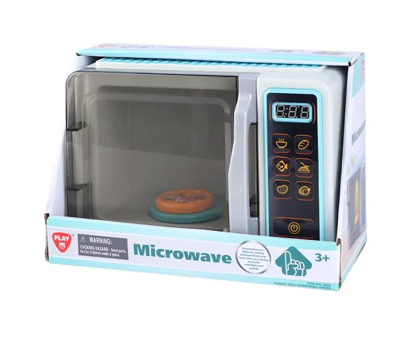 Playgo: Cuptor cu microunde cu elemente de lumină, sunet și mișcare 25x12x17cm