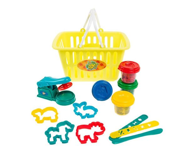 Playgo: set plastilină în coș de cumpărături