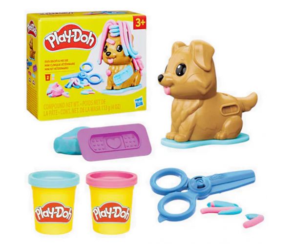 Play‑Doh: Set mini de modelat - salon de înfrumusețare pentru câini - Hasbro