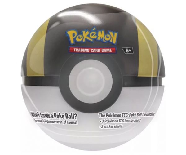 Pokémon TCG 2024 Poké Ball Tin – cutie metalică în formă de Poké Ball cu 3 pachete booster, în mai multe variante