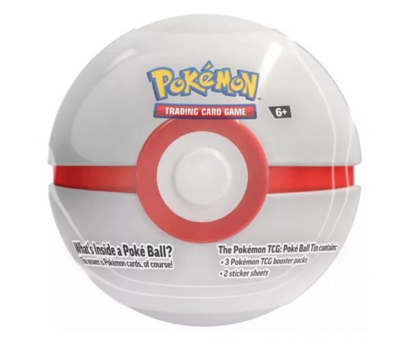 Pokémon TCG 2024 Poké Ball Tin – cutie metalică în formă de Poké Ball cu 3 pachete booster, în mai multe variante