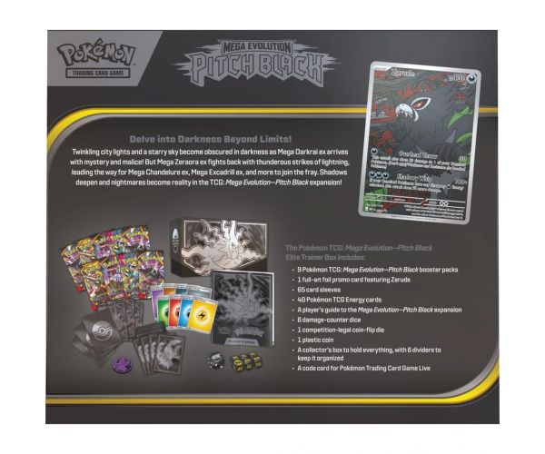 Pokémon TCG: Cutie Elite pentru Antrenor — Mega-Evoluție Pitch Black