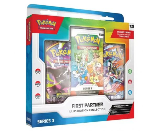 Pokémon TCG First Partners Illustration Collection – Seria 3 pachet de colecție
