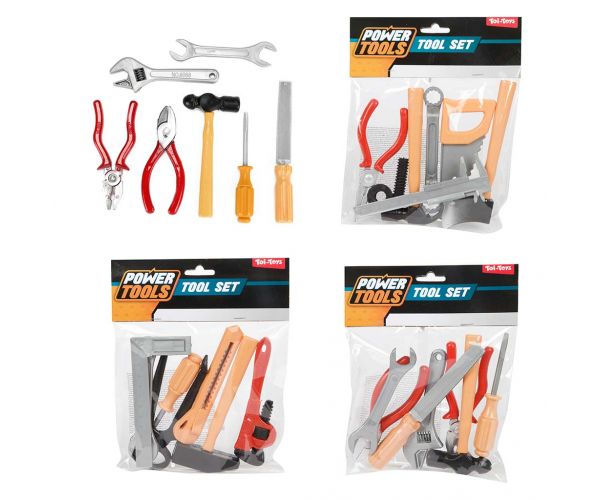 Power Tools set pentru bricolaj, 7 piese, în diverse variante, 1 bucată