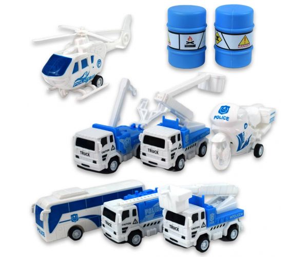 Police Set: Set vehicule de politie 7 bucăți