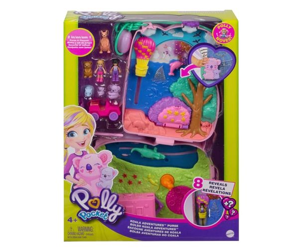Polly Pocket: Adventures Koala táska kiegészítőkkel