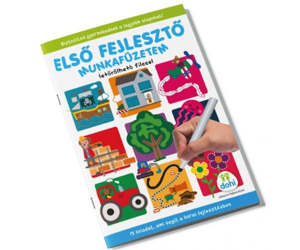 Első fejlesztő munkafüzetem letörölhető filccel