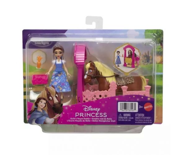 Prințese Disney: Mini setul cu manej regal al prințesei Belle - Mattel