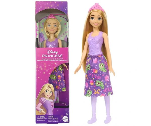 Disney Hercegnők: Party Rapunzel hercegnő baba – Mattel