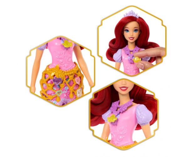 Prințese Disney: Păpușă surpriză din inimă - Ariel - Mattel