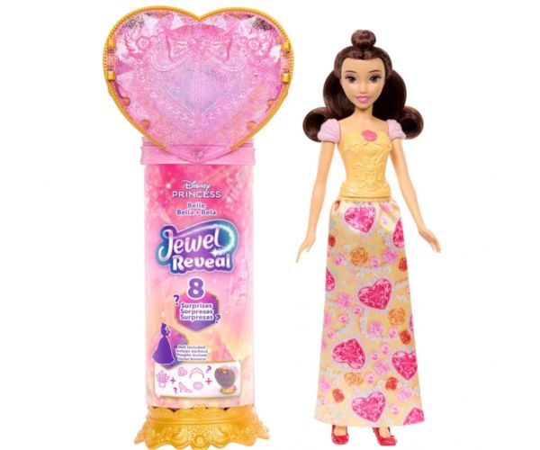 Prințese Disney: Păpușă surpriză din suflet - Belle - Mattel
